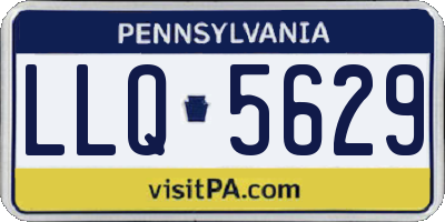 PA license plate LLQ5629