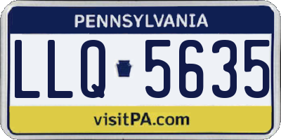 PA license plate LLQ5635