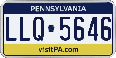 PA license plate LLQ5646