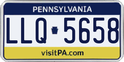 PA license plate LLQ5658