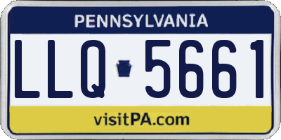 PA license plate LLQ5661