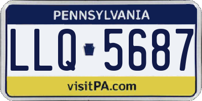 PA license plate LLQ5687