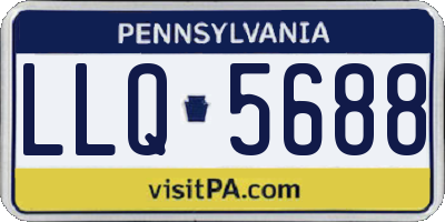 PA license plate LLQ5688