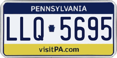PA license plate LLQ5695