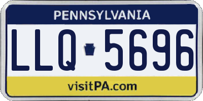 PA license plate LLQ5696