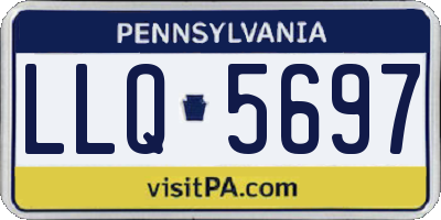 PA license plate LLQ5697