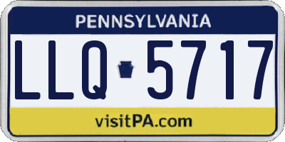 PA license plate LLQ5717