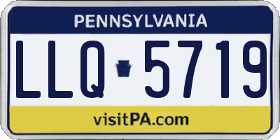 PA license plate LLQ5719