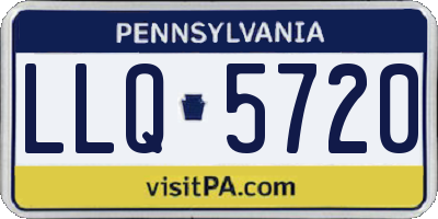 PA license plate LLQ5720
