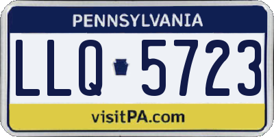 PA license plate LLQ5723