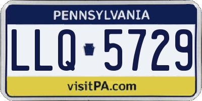 PA license plate LLQ5729