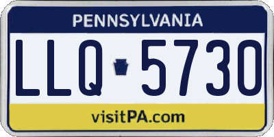 PA license plate LLQ5730