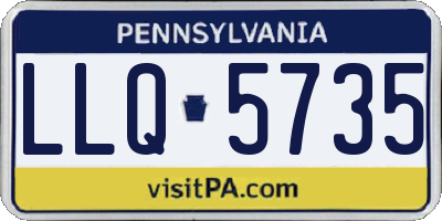 PA license plate LLQ5735