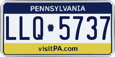 PA license plate LLQ5737