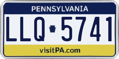 PA license plate LLQ5741