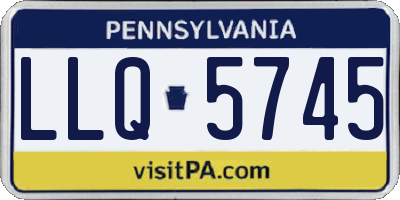 PA license plate LLQ5745