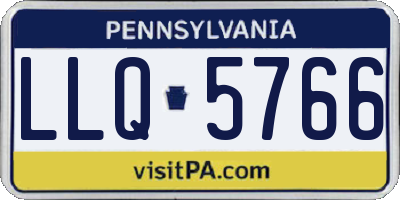PA license plate LLQ5766