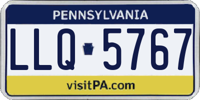 PA license plate LLQ5767