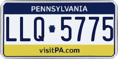 PA license plate LLQ5775
