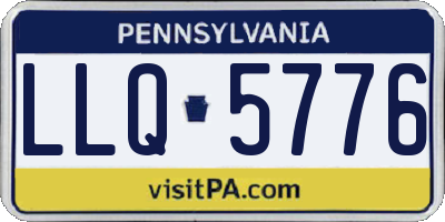 PA license plate LLQ5776