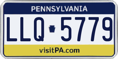 PA license plate LLQ5779