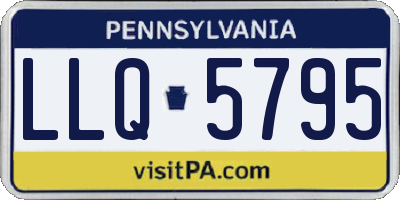 PA license plate LLQ5795