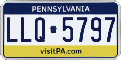 PA license plate LLQ5797