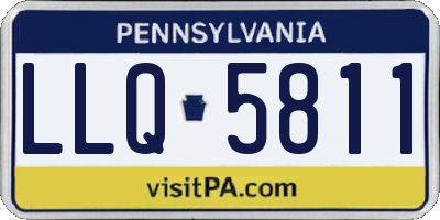 PA license plate LLQ5811