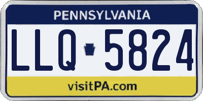 PA license plate LLQ5824