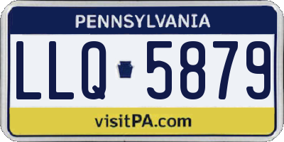 PA license plate LLQ5879