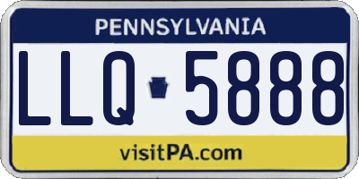PA license plate LLQ5888