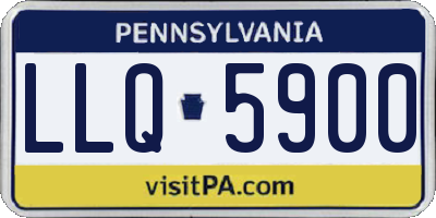 PA license plate LLQ5900