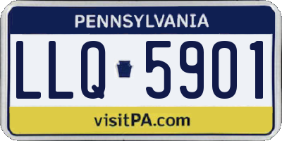 PA license plate LLQ5901