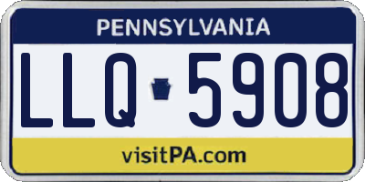 PA license plate LLQ5908