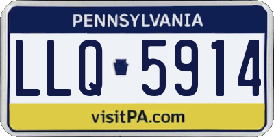 PA license plate LLQ5914