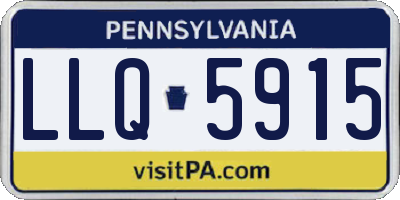 PA license plate LLQ5915