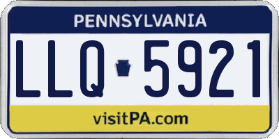 PA license plate LLQ5921