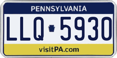 PA license plate LLQ5930