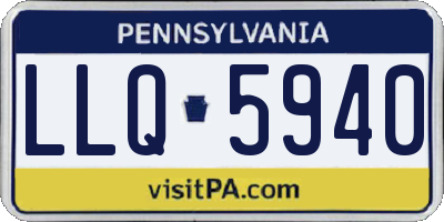 PA license plate LLQ5940