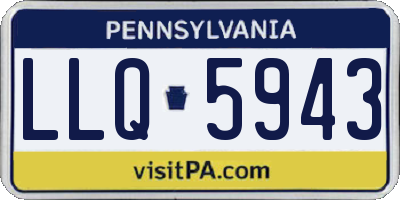 PA license plate LLQ5943