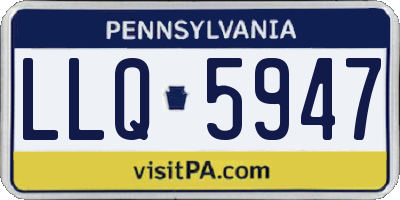 PA license plate LLQ5947
