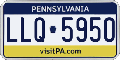PA license plate LLQ5950