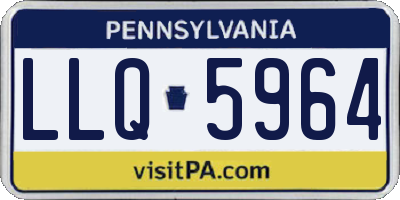 PA license plate LLQ5964