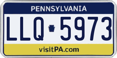 PA license plate LLQ5973