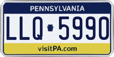 PA license plate LLQ5990