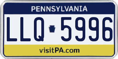 PA license plate LLQ5996