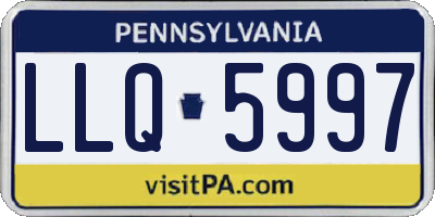 PA license plate LLQ5997