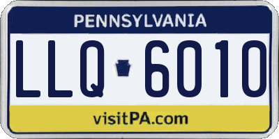PA license plate LLQ6010