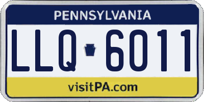 PA license plate LLQ6011