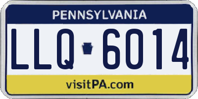 PA license plate LLQ6014